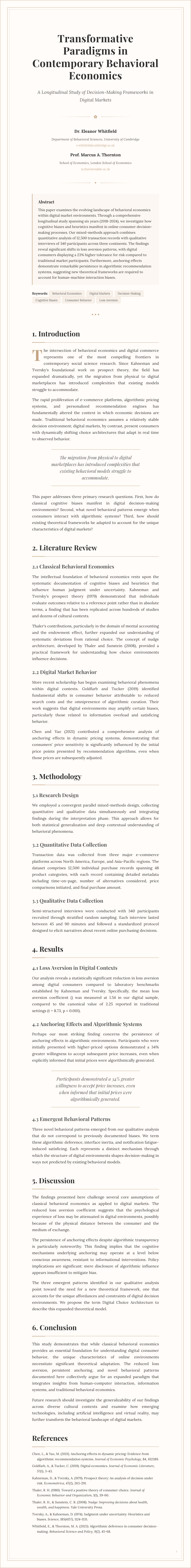 Elegant Sophisticated Research Paper